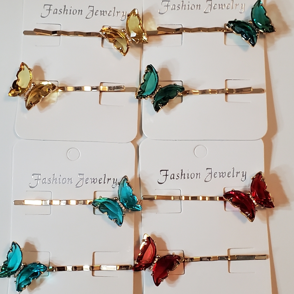 Butterfly hair pins bundle